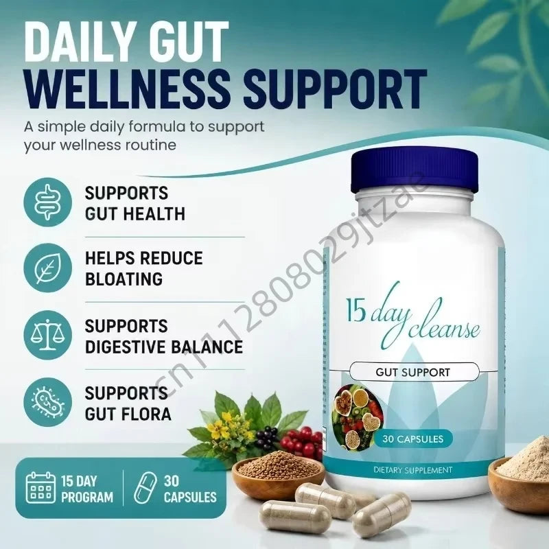 Cápsulas de Soporte Intestinal con Sen y Psyllium