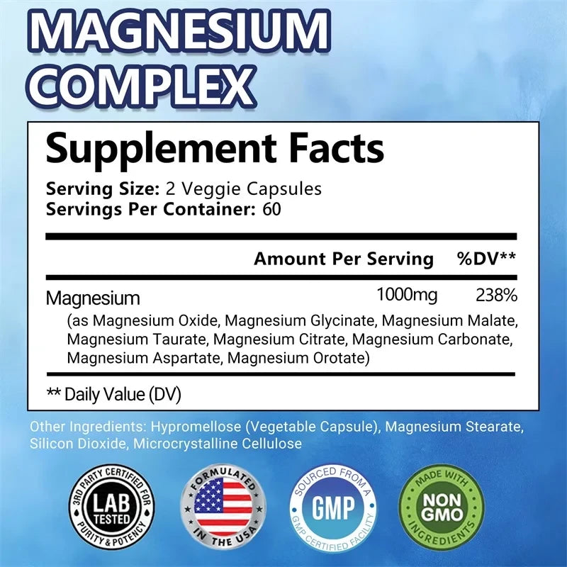 Complejo de Magnesio para Salud Inmunitaria y Muscular
