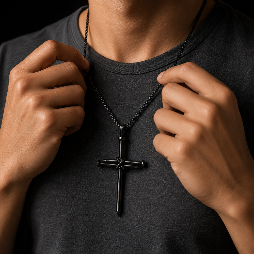 Cadena Cruz de 3 Clavos