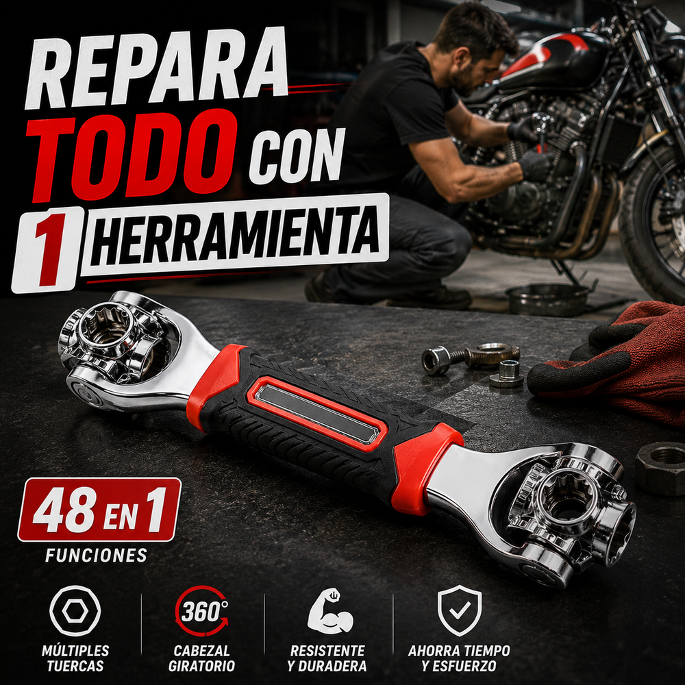 Llave de Tubo 48 en 1