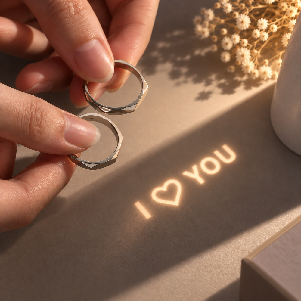 Anillos Amor Reflejado