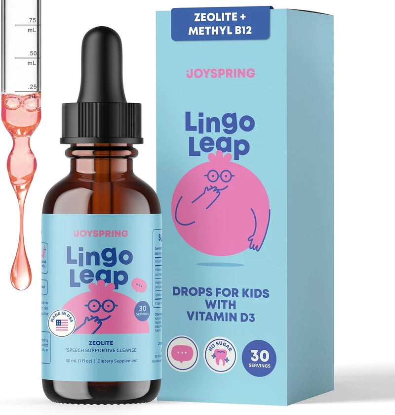 JoySpring LingoLeap Gotas de Zeolita con B12 y D3